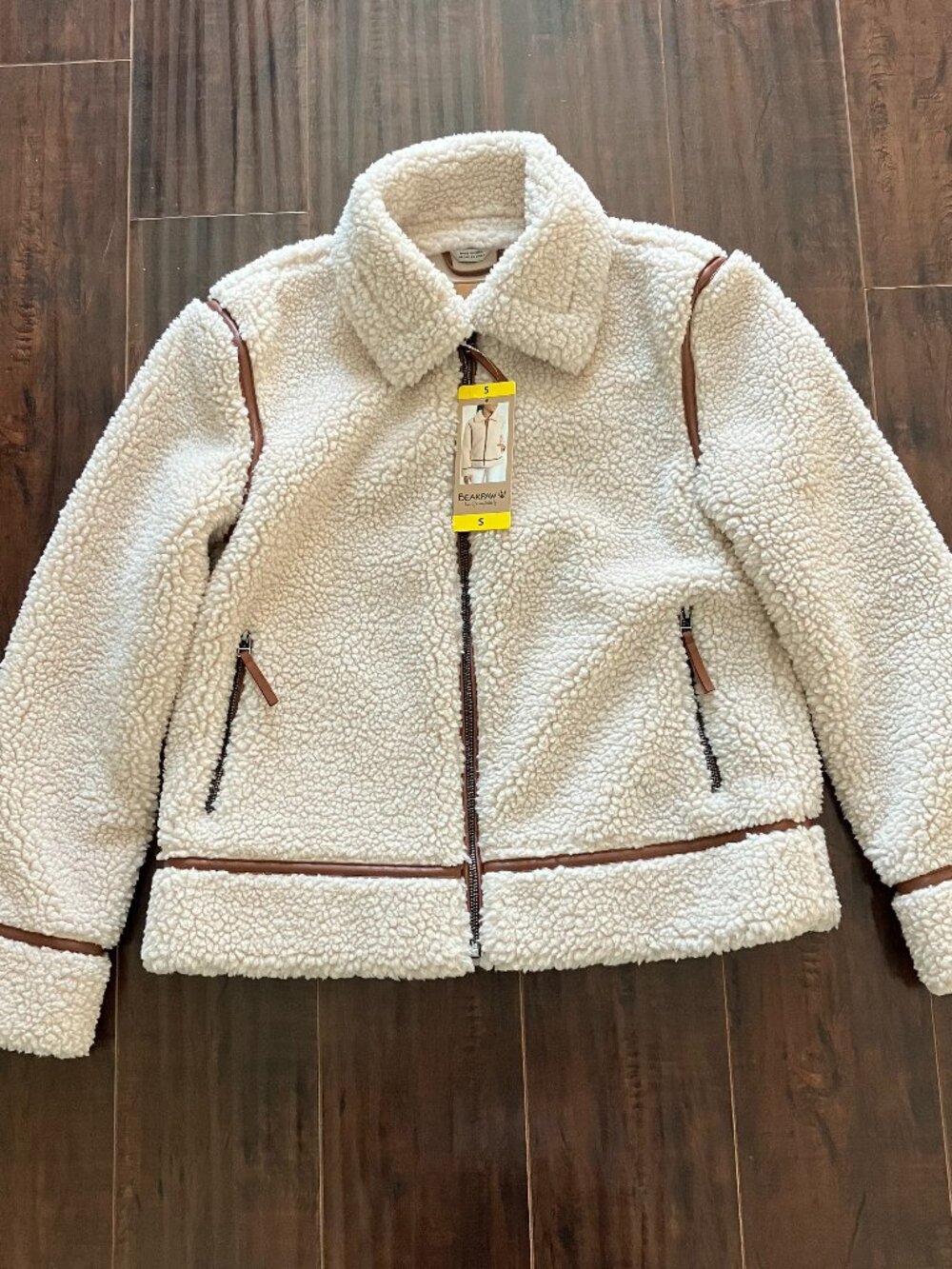 ** NWT BEARPAW Ladies' Moto Shearling Jacket